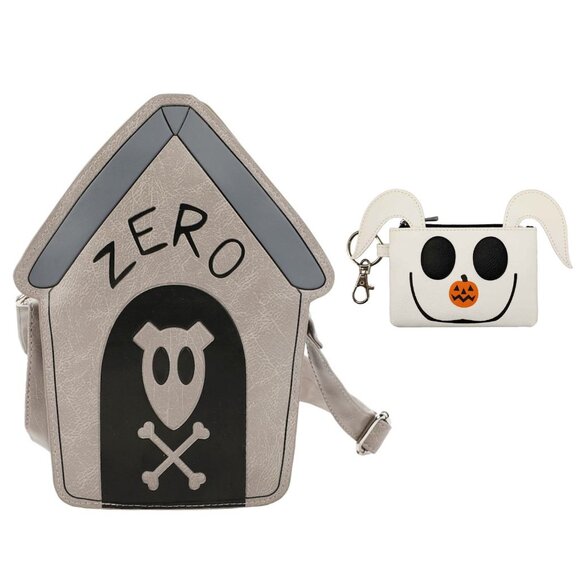 Nightmare Before Christmas Zero Dog House Crossbody Purse with Zero Coin Wallet - Picture 1 of 13